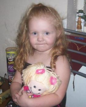 amy - This is my cute little red head granddaughter!!