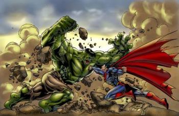 superman vs hulk - comics pic