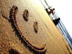 Smile in Sand - Big smile in the sand