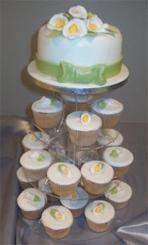 Cup Cake wedding cake - A cup cake wedding cake
