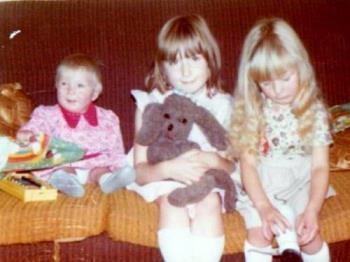 Helen, Yvonne and Carol - My three daughters in 1977