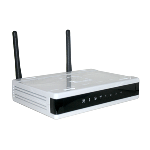 Wifi Router - A typical wifi router used to allow mobile internet access around the home. Speeds vary and so can connection distances depending on the surrounding enviroment.