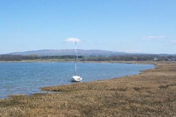 The view from my front gate - Looking across the River Lune and mountains of the Lake Disrict