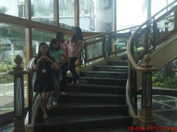 The stair in GMA 7. - This is GMA building.