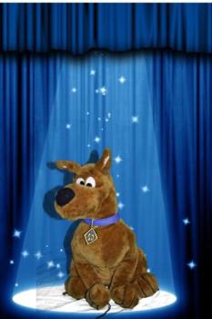 Scooby doo..with green screen - This is a photo of Scooby Doo that was fixed with green screen software.