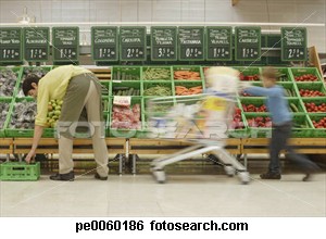 Young Boy shopping - Kid shopping for money