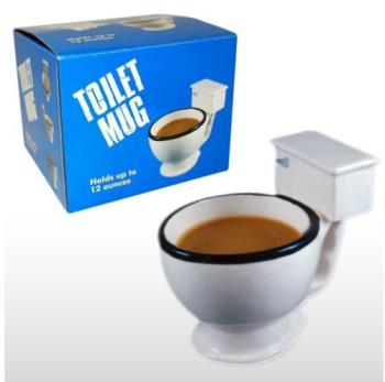 toilet mug - it&#039;s like having coffee inside a toilet as well.yucky!