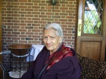 My Mother - This is a picture of my aged mother, taken in the US two years ago.