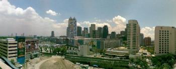 Mega Mall - This is a panoramic view of MegeMall and other buildings in the vicinity. Symbol of progress in the Philippines...just don&#039;t look at the other side. :-))