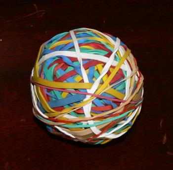 Rubber band ball - This is my nieces rubber band ball