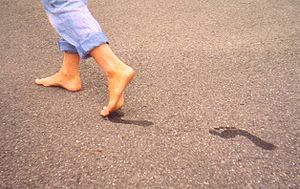 walk barefoot - have you tried walking barefooted?