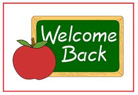 Welcome Back - This is a Nice Welcome Back Sign you usually see this in a school since you see a chart board and an Apple so that makes it a school thing going on. lol. :) Nice welcome back Sign . :) 