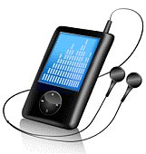 mp4 - MP4 is a device that you can play music, it can store a few hundred to thousands of song in it. Many young people like it so much.