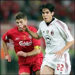 gerrard kaka - two of the best players of footie in the world
