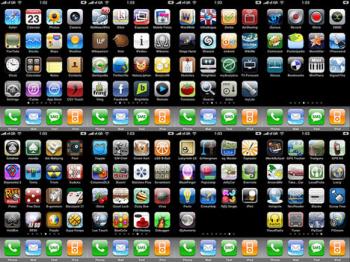 iOS apps - Number of apps on the iPhone
