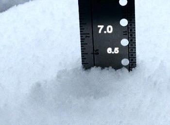 6 Inches of Snow This Morning... - Checking the snow at my house first thing this morning & now it&#039;s getting deeper!!!. 