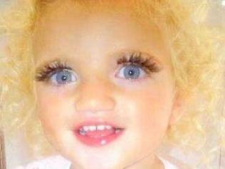 Princess Tiamii - Jordan and peter andre&#039;s offspring, "Princess Tiamii". Her mother has stuck false eyelashes on her and makeup. This is no way to treat your toddler!