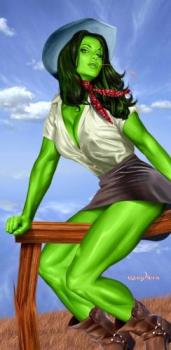 she-hulk - she is the most sexualy active superhero