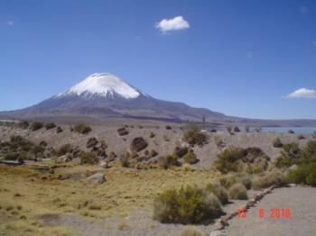 Parinacota volcano, Chile - The highest volcano in Chile, in the frontier with Bolivia.