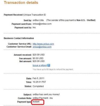Instant payment from onbux - Onbux still pays instantly