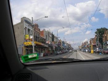 Street in Kew - Photo of main street in Kew melbourne while being a passenger in car.