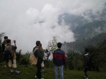 Darjeeling trek - I am at the right most corner, with friends. Was so much fun.