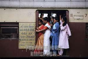 Crowded trains of Mumbai - This is the condition of the trains in Mumbai during peak hours.