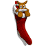 Cat in stocking - Cat ornanament.