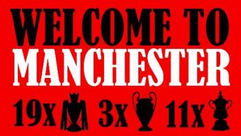 United banner of won trophies - United has won their 19th Barclays Premier league trophy, and this banner is specially designed to show the silverware won by United so far...

Glory glory Man United!