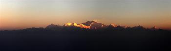 Sunrise at Tiger Hill, Darjeeling - A panaromic view which only the lucky ones can see. I missed it. 