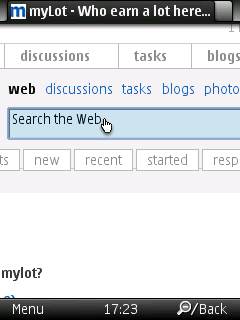 search box - use the search function to check if a discussion about a certain topic already exists. A screenshot of mylot search box on my phone