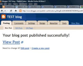 blog post - bolg posting working fine..there is no error