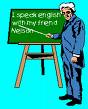 English - I can speak English with my friends...I hope