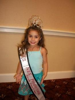 Granddaughter at pageant - She won a big prize at a pageant