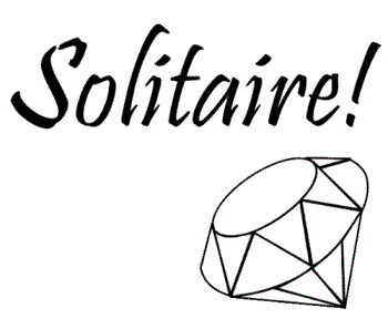 Solitaire - House name - with diamond