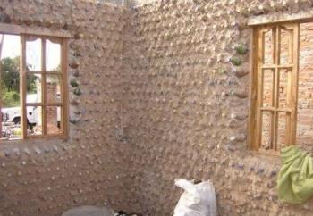 house of bottles - this house is made by bottles.