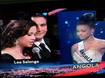 Ms. Angola in Q & A Portion - Leah Salonga gave the question