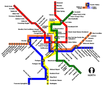 D.C. Transportation - Map of the Metro at D.C. D.C. Transportation - Map of the Metro at D.C.