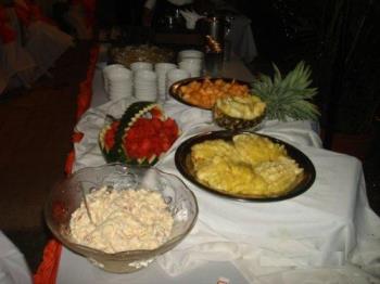 Salad and fruit corner - Buffet table