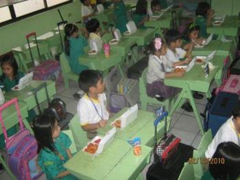 Snack time - Kids enjoy snack at school