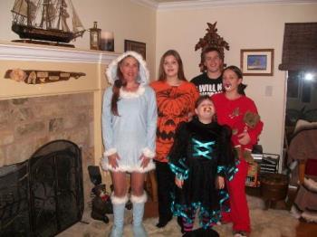 Halloween 2010 - Me with my kids on Halloween