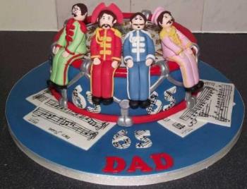Beatles Birthday Cake - A birthday cake for Beatles fans