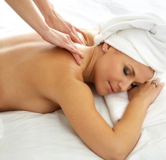 Back pain. - Massage for back pain.