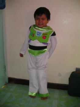 my son  - buzz light year costume 