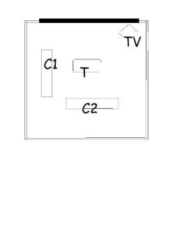 Suggested plan - Rearranging the living room furniture