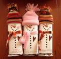 hershey snowmen - dressed up candy bars