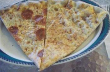 Left-over pizza - My midnight snack