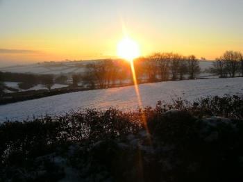 Solstice Sunrise - the Sun rising on the day of the Winter Solstice, 2010