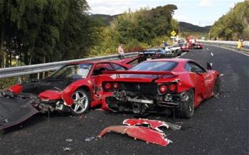 Ferrari F355s - Most Expensive Car Crash in Japan