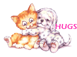 Heres a Hug  for you - cat dog hugs